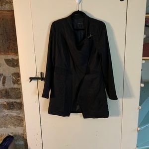Evette & K Black Drape Jacket
